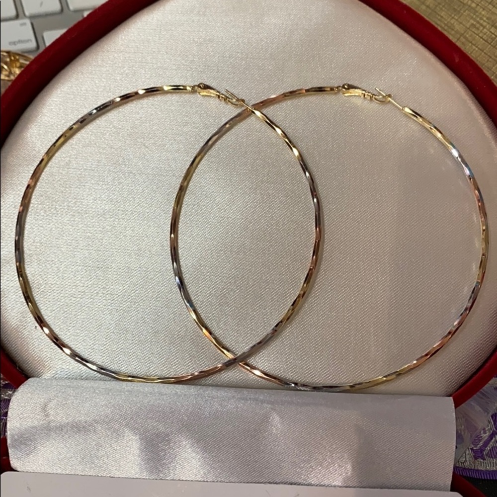 18k gold filled hoops